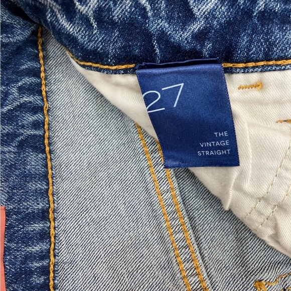 ✨ PILCRO Anthropologie ✨ The Vintage Straight Destroyed Jeans Size 27 - Picture 8 of 9